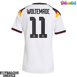 Německo Nick Woltemade #11 Dámské Domácí Dres MS 2026 Krátký Rukáv